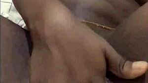 Ebony Babe Enjoys Solo Masturbation Session