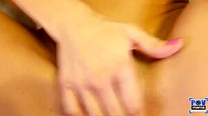 horny tara ashley gazes at the camera while riding lucky miles long