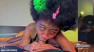 The sexy burglar just gave a wet throat inspection to the homeowner