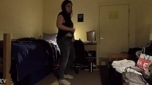 Busty Milf Caught Spying On Hidden Cam