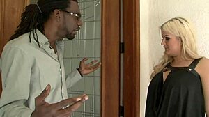 White Milf Slut Fucks Big Black Cock Roughly