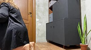 Wow, my depraved mother-in-law's secret lustful desires in doggystyle marathon