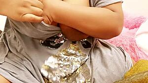 Indian Aunty With Big Tits Sucks And Fucks