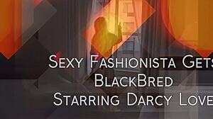 Russian Fashionista Endures Intense Black Breeding Session