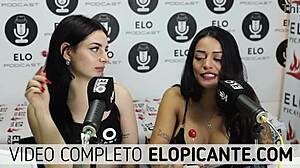 Bisexual Lesbians Kiss And Suck Lollipop Hard