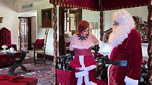 I-I-I just can't stop sucking granny carmen's christmas in july cock like a north pole slut, oh man