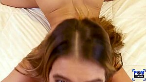 horny tara ashley gazes at the camera while riding lucky miles long