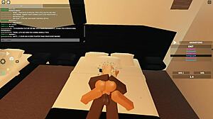 Blacked 132 Roblox Porn: Blonde Whore Rides Big Black Cock!