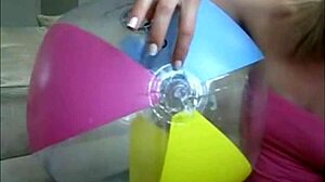 Sophie In Jeans Miniskirt Pink T-Shirt Red Lingerie Fingering Her Pussy With Two Fingers