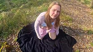 Forest Sex With Happy Ending - I Couldn't Hold Back, Fucking Amateurs In Nature With Big Asses And Tits