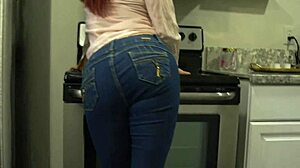 Fucking big titty wifey in the kitchen pov roleplay