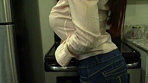 Fucking big titty wifey in the kitchen pov roleplay