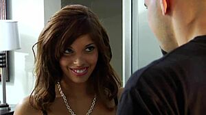 horny girl in fishnet stockings gets fucked