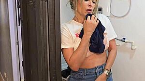 stepson creampies his stepmom with tight pussy and big ass - monique fuentes