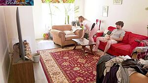 stepmom is wet and only her stepson is around