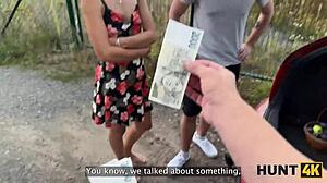 hunt4k red riding hood is good in sucking big cocks and riding them