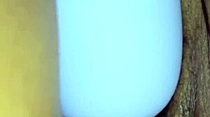 Close-Up Of Sexy Latina Wife's Tight Pussy Getting Creampied In Missionary.