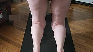 naked milf yoga for jerking off