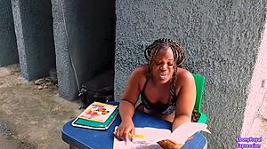 Good Neighbor Helping Me With My Assignment Just The Way I Like It, Featuring Ass And Blowjob