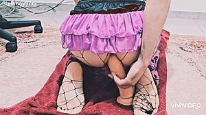 Sissy anal dildo fuck!