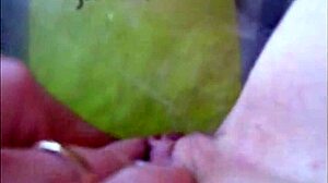 Sophie In Jeans Miniskirt Pink T-Shirt Red Lingerie Fingering Her Pussy With Two Fingers