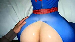 BBC PAWG Gets Creamy Pussy in Oiled Cosplay Fun