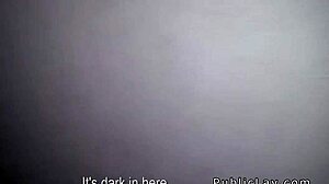 European brunette amateur public bang in outdoor group