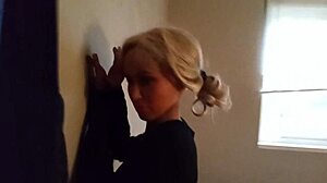 splattering cum on her mature face fuckin my thick bootyd m i l f sex doll with two different doll heads