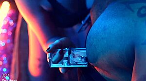 Intense heel play and foot domination