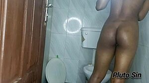 In the bathroom, the teen babe engages in passionate sex with her friend.