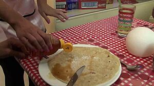 Gangbang at Diners Turns Passionate and Wet in 4K