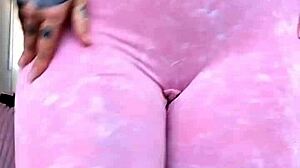 milf melody radford in sheer gym leggings?