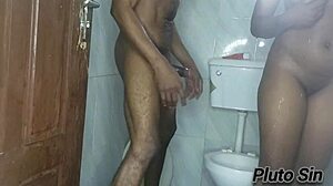 In the bathroom, the teen babe engages in passionate sex with her friend.