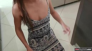 Petite Milf Comforts Stepson With Titjob