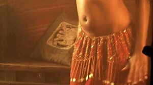 laying down indian beauty for dance