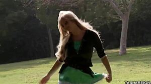 Irish Blonde Tasha Reign Finger Fucks Her Ass