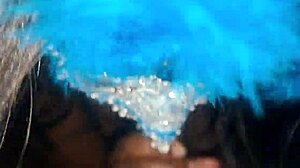 i got a blowjob from masked ebony and cum in her mouth