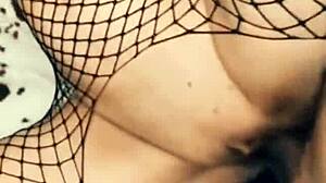 40-year-old skinny wife fucks husband's friend in anal threesome