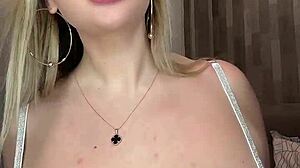 Big natural tits bounce and jump as she gets fucked, moaning in pleasure.