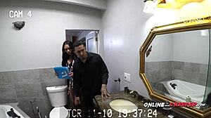 gorgeous bethany tied up and banged hard by bruno's monster cock in group cfnm