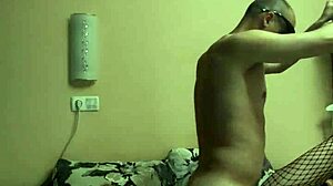 Skinny Cowgirl In Fishnets Takes Deep Dick In Both Holes!