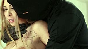 Amazing Blonde Kat Dior Fucked By Masked Guy