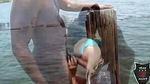 Granny Mandie McGraw Fucked Hard By Rome Major On Dock