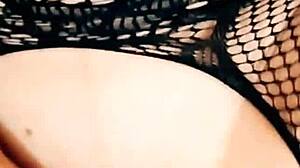 40-year-old skinny wife fucks husband's friend in anal threesome