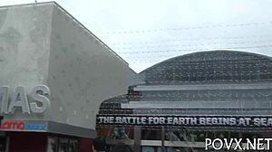 Beautiful aubrey sky participates in teen game contest