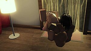 huge black cock splitting pussy in apartment