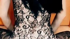 40-year-old skinny wife fucks husband's friend in anal threesome