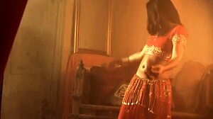 laying down indian beauty for dance