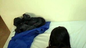 the one ton ass gets fucked on the bed's edge