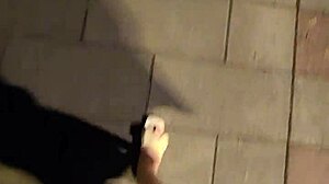 Shemale Ting Xuan Inserts Butt Plug During Walk And Masturbates